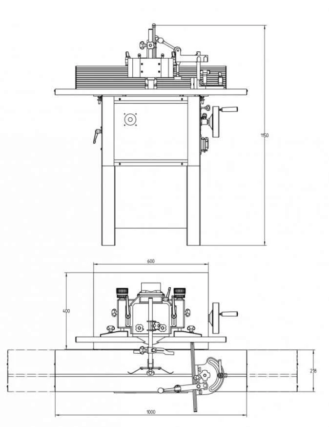 Toupie MX5108 JEAN L'EBENISTE - Arbre Interchangeable Fixe Ø 30 mm, 230V/50Hz, 1,5kW/2,0CV – Image 8