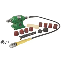 KIRJES - Système De Ponçage Basic 230V 300W 3000Tr/min | Ponceuse à Double Sortie d'Arbre pour Bois