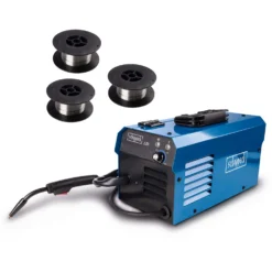 SCHEPPACH WSE3500 - Poste à Souder Puissant 3300 W 90 A avec 3 Bobines de Fil Incluses